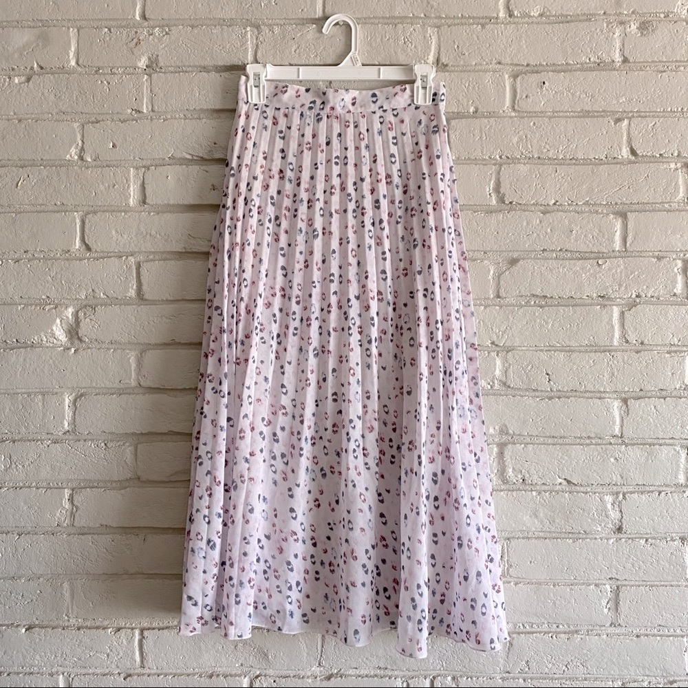 Pleated Midi Skirt
